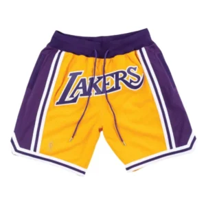 מכנסי NBA לוס אנג'לס לייקרס JUST DON צהוב