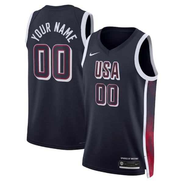 גופיית משחק נבחרת ארה"ב כחולה 2024 USA Basketball 2024 Swingman