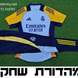 סט כדורגל מדי אימון ארוכים ריאל מדריד עונת 24/25 גרסת שחקן