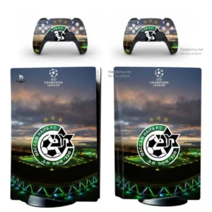 סקין מדבקה לקונסולות סוני PS5 ו-Xbox מכבי חיפה - Maccabi Haifa Skin